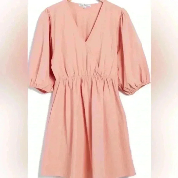 Women’s Velvet Torch Peachy Pink Skater Dress Size Medium Knee length - Picture 1 of 6